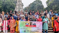 প্রাথমিকে সংগীত ও শারীরিক শিক্ষা বাতিলের পতিবোদে সমাবেশ